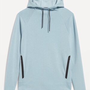 Old Navy Men's large Sky Blue active dynamic fleece Hoodie with side pockets NWT